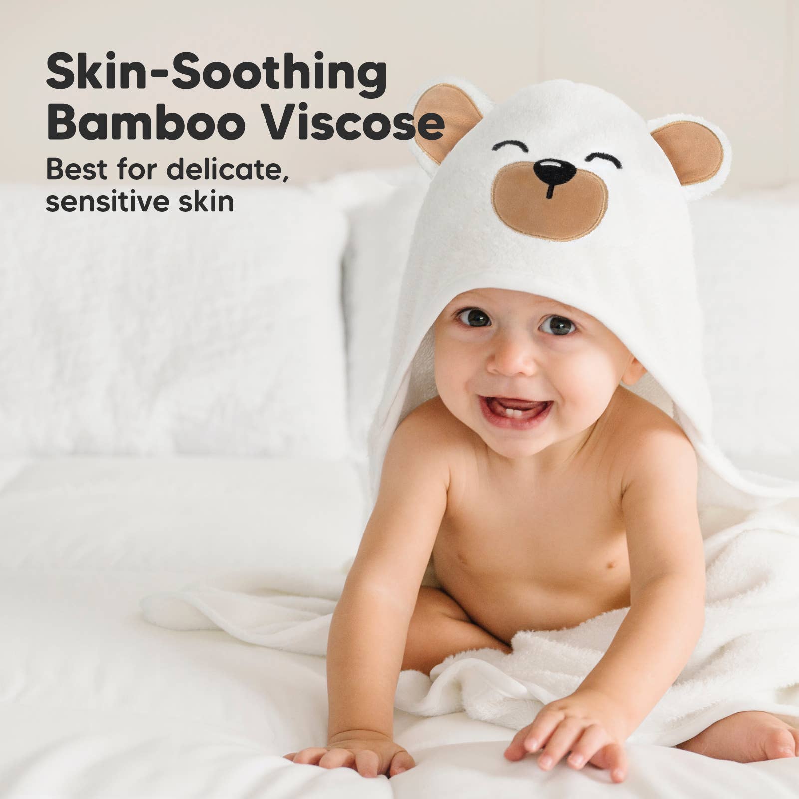 KeaBabies Cuddle Baby Hooded Towel
