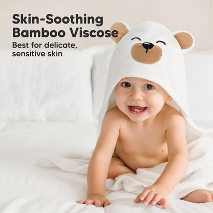 KeaBabies Cuddle Baby Hooded Towel