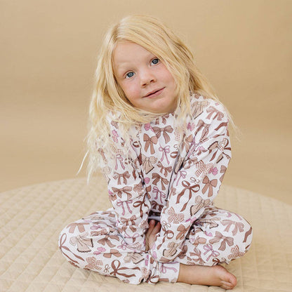 Jogger Set | Mocha Bows