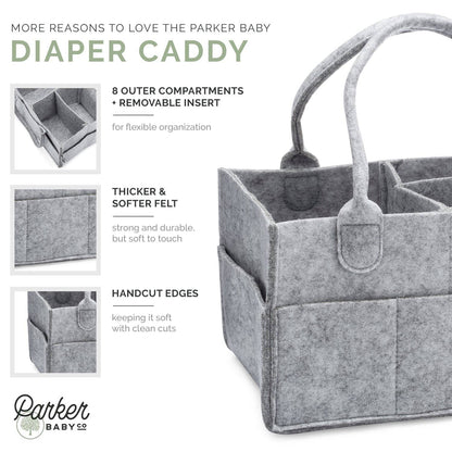 Diaper Caddy in Gray