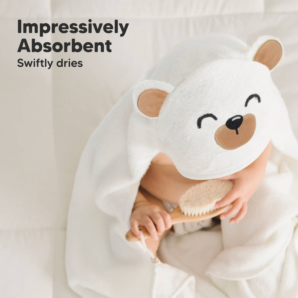 KeaBabies Cuddle Baby Hooded Towel